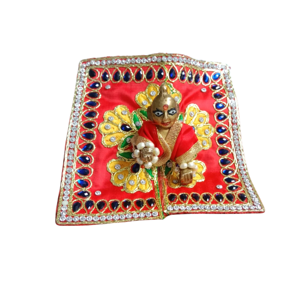 Mahashringar Laddu Gopal Poshak | Red | Size 1, 5