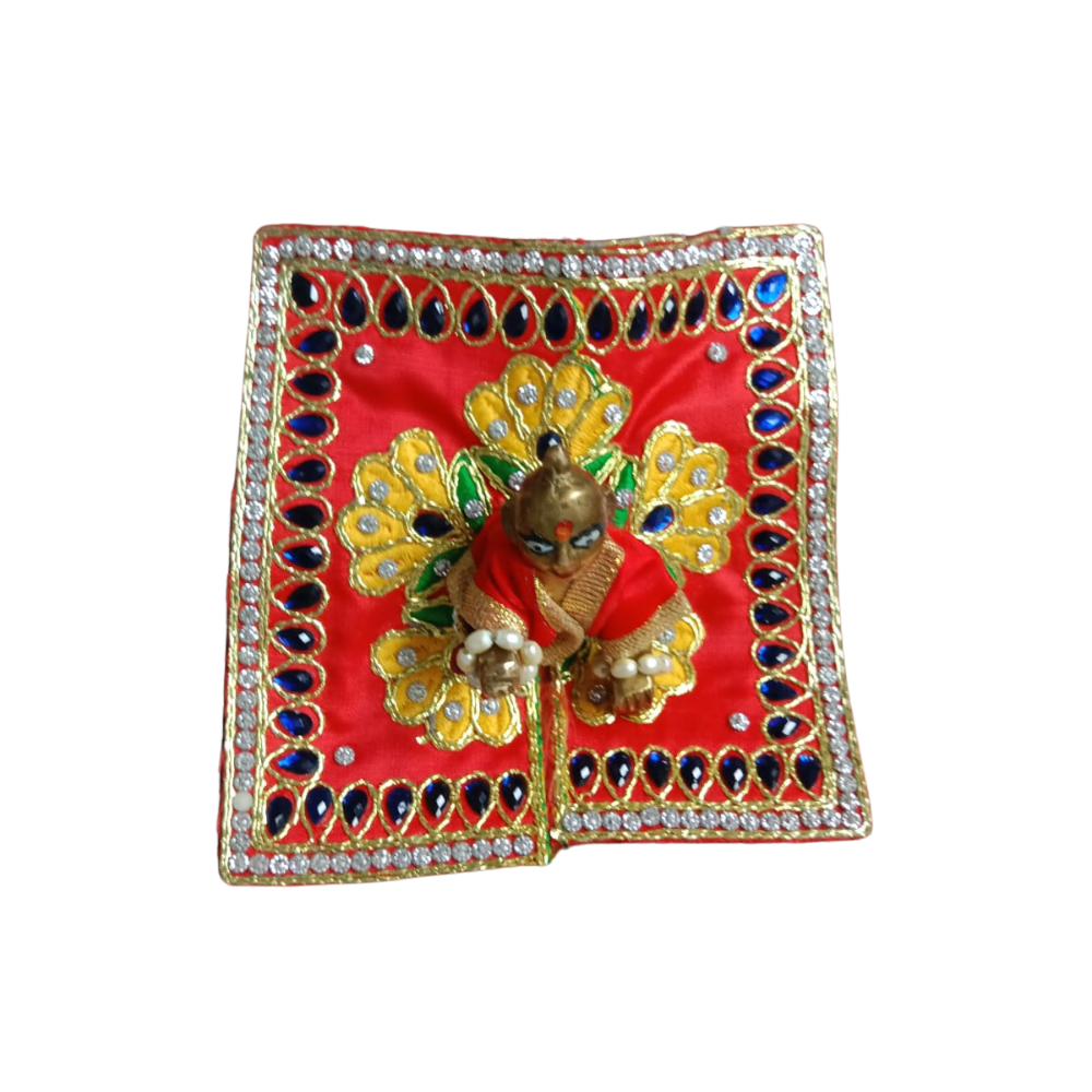 Mahashringar Laddu Gopal Poshak | Red | Size 1, 5