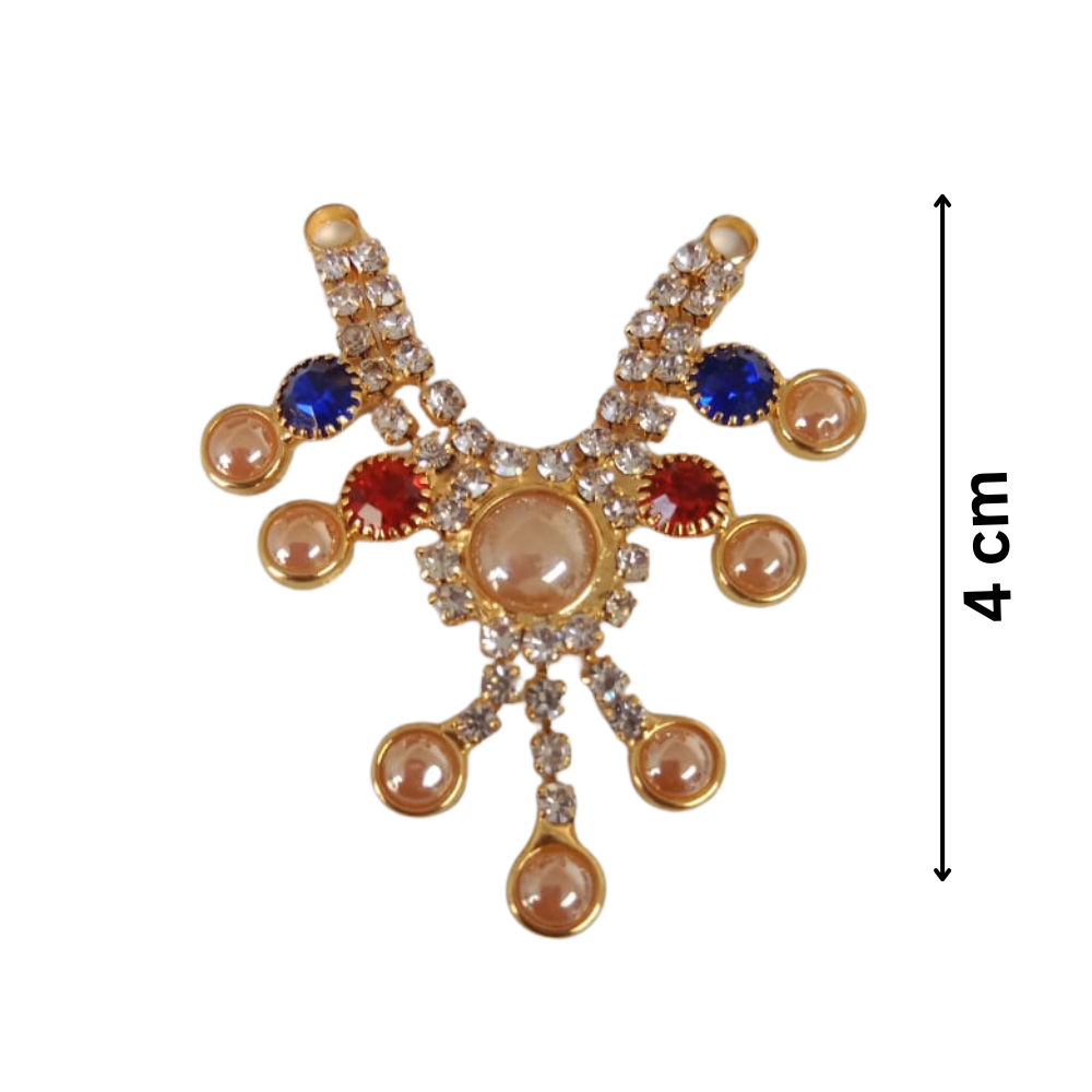 Stone Decorated Kanha JI Mala (4 CM) Deity Ornament