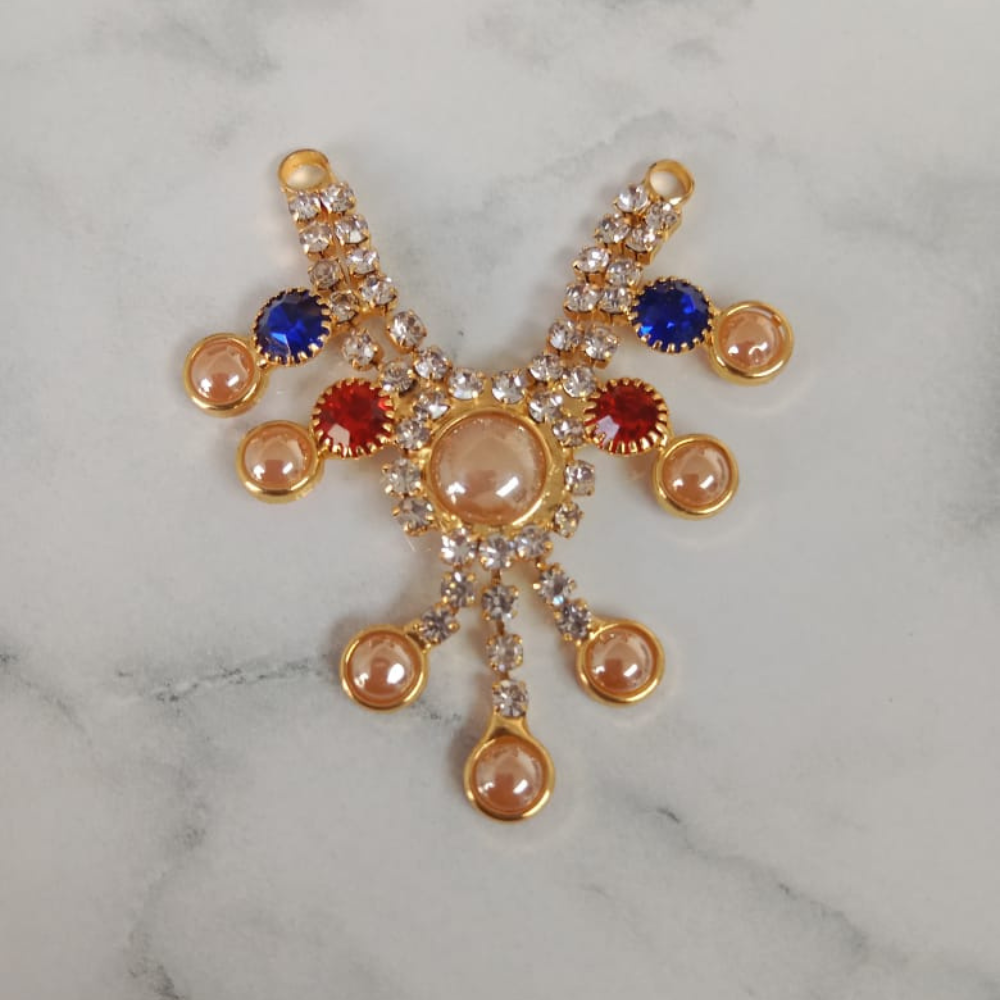 Stone Decorated Kanha JI Mala (4 CM) Deity Ornament