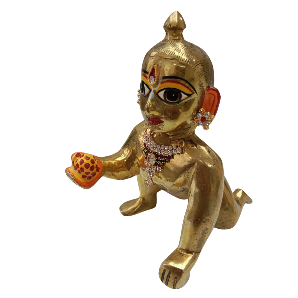 Stone Decorated Mala For Laddu Gopal (3CM) Deity Ornament (Laddu Gopal)