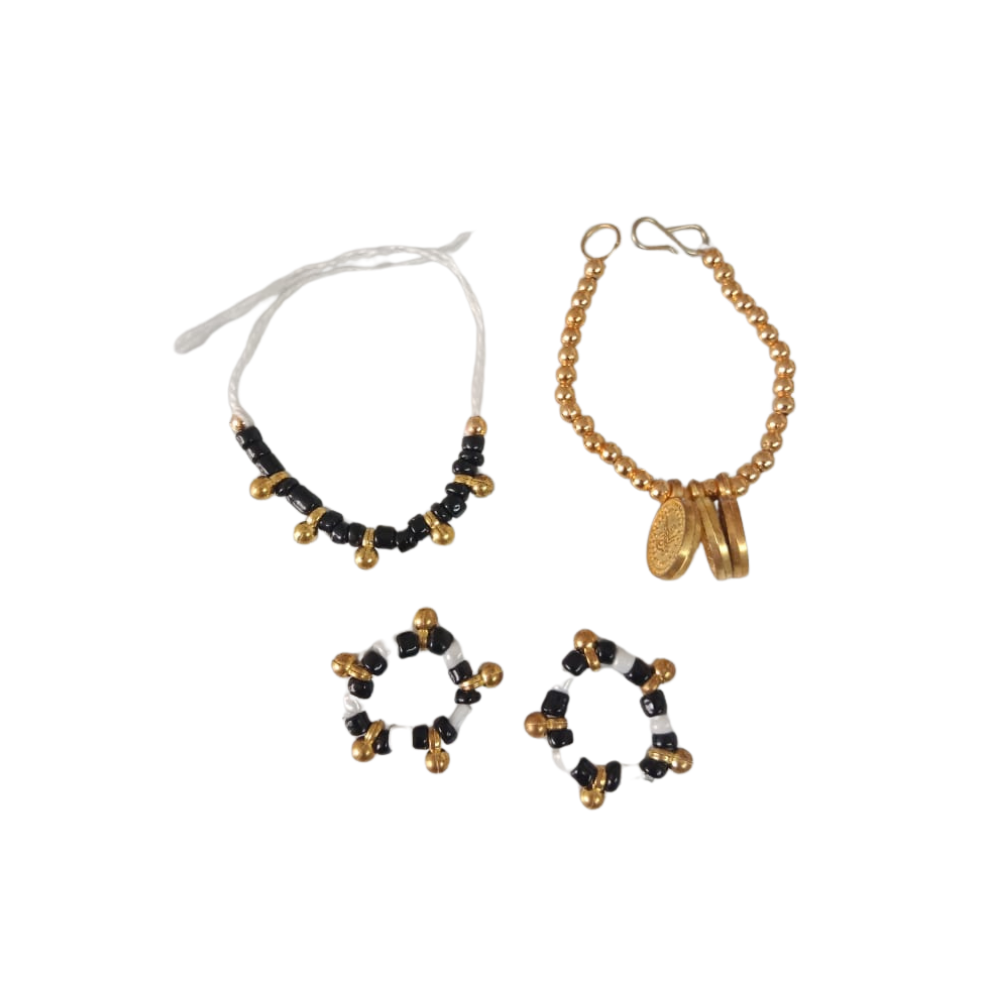 Mahashringar Laddu Gopal Nazariya Set | Size 6,5,4