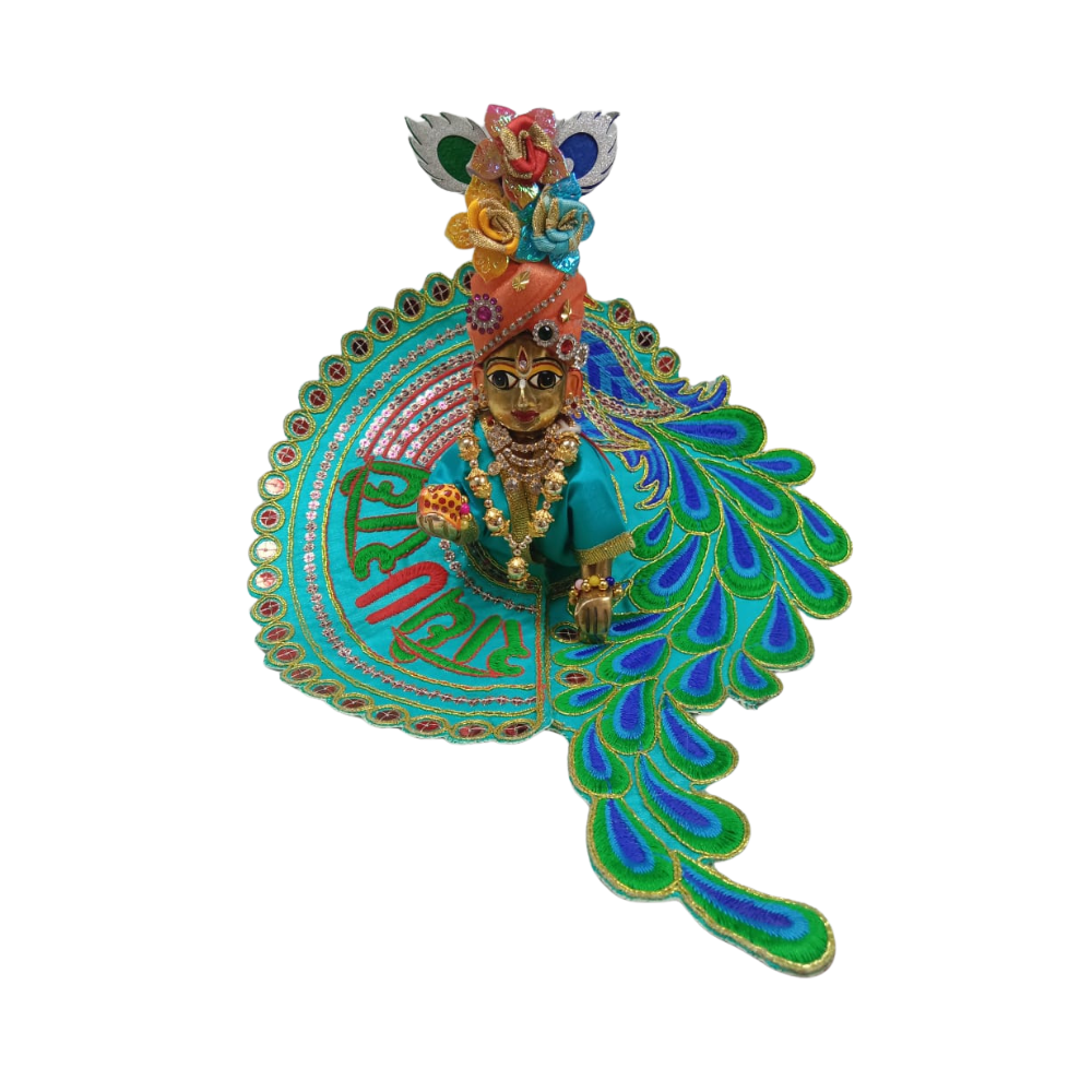 Mahashringar Laddu Gopal Designer Dress | Size 5 | Sea Green Color | Occasion