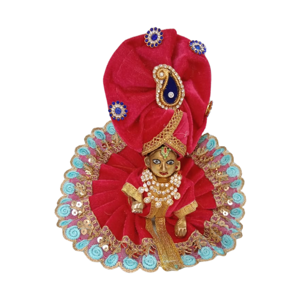 Laddu Gopal Velvet Dress