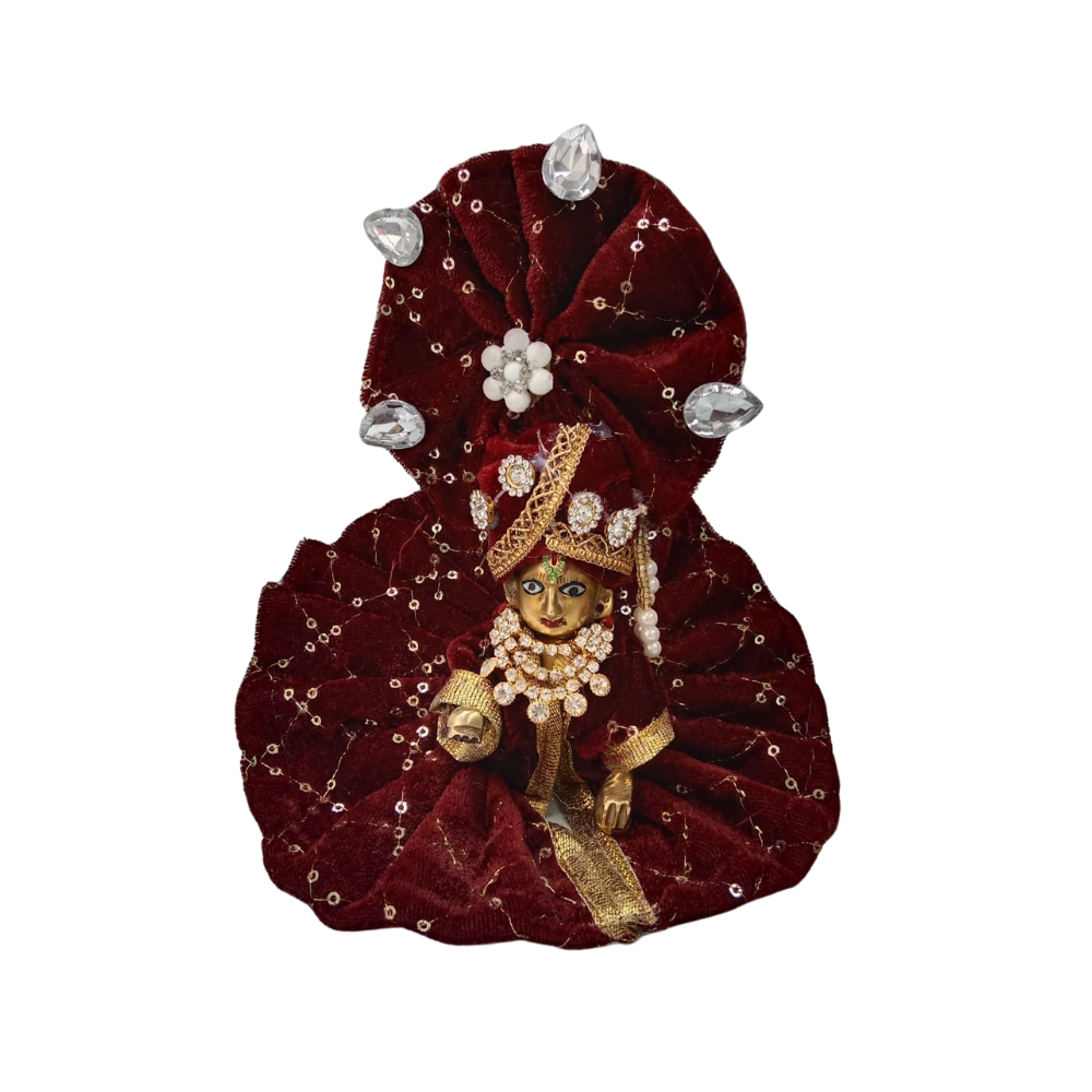 Laddu Gopal Velvet Dress