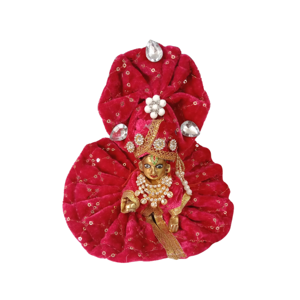 Laddu Gopal Velvet Dress.