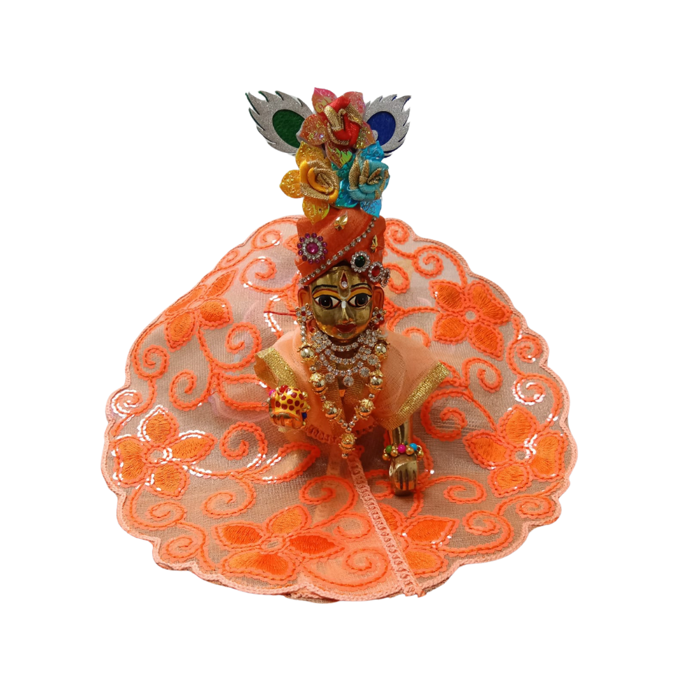 Kanha Ji Orange Dress