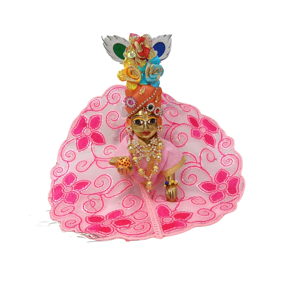 Kanha Ji Pink Dress