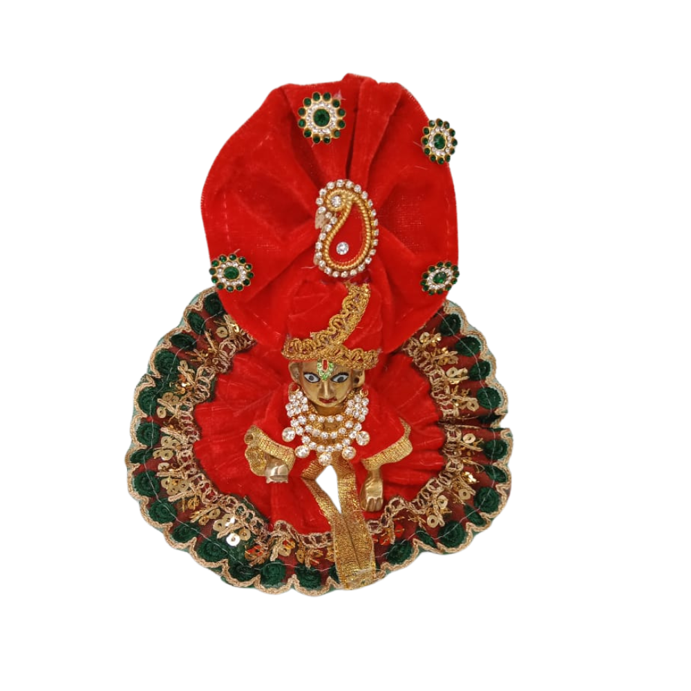 Laddu Gopal Velvet Dress