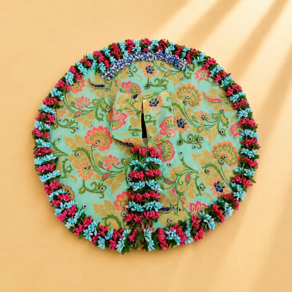handmade blue floral laddu gopal poshak for janmashtami size 10.webp