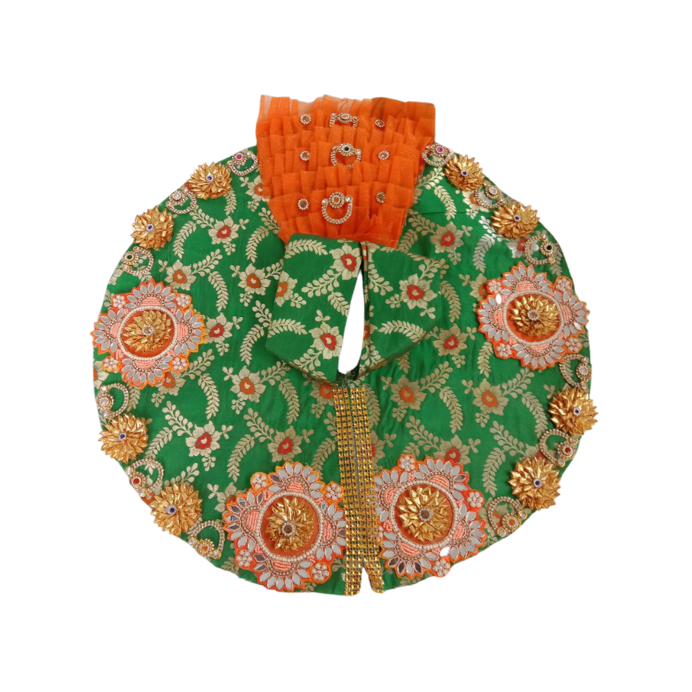 Laddu gopal Heavy work design dress | Mirror and Gota Patti work | Size - 10