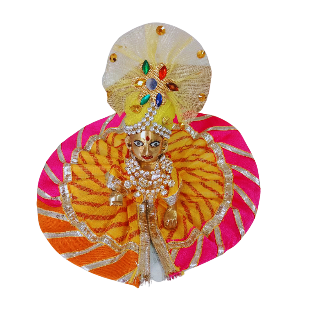 Mahashringar Laddu Gopal Cotton Dress | Summer Special Dress | Size 2