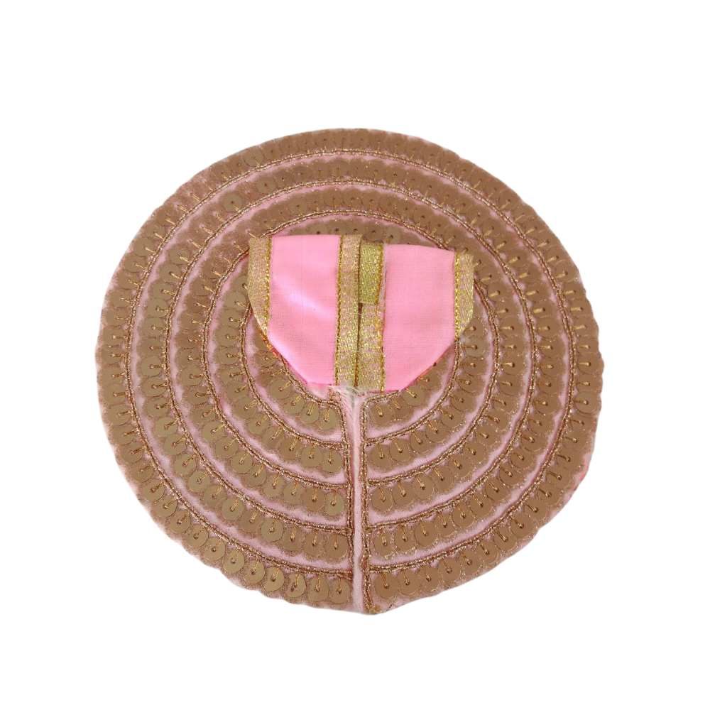 Mahashringar Laddu Gopal Poshak | Pink | Size 2 | Sequence Work Dress