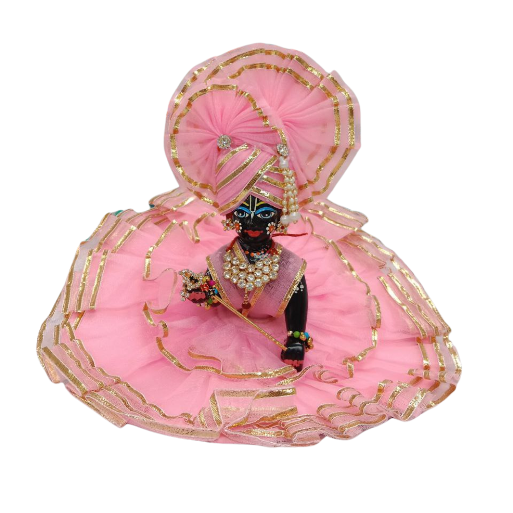 Laddu gopal Pink dress