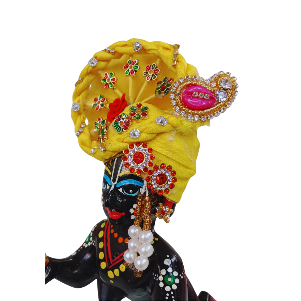 Mahashringar Laddu Gopal Designer Mukut | Yellow Color | Size- 1, 2, 5