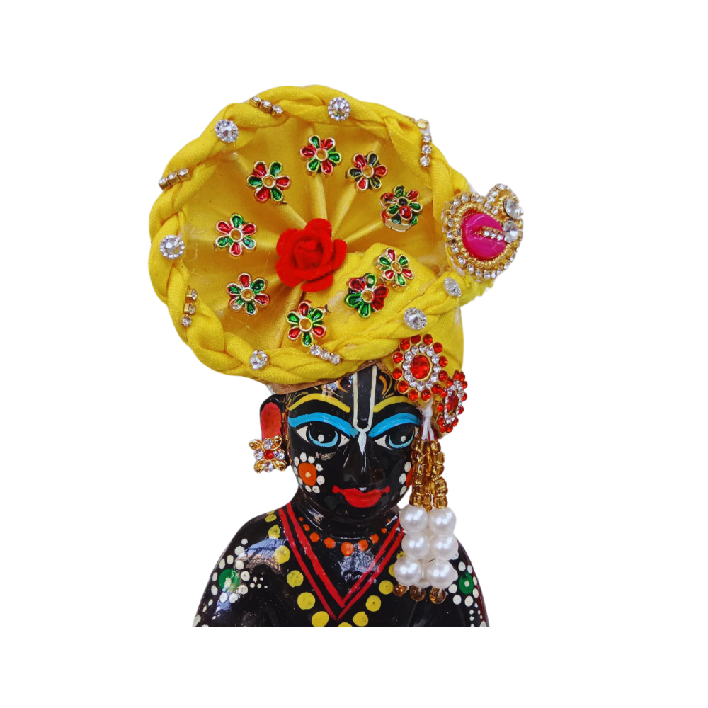 Laddu gopal Yellow mukut