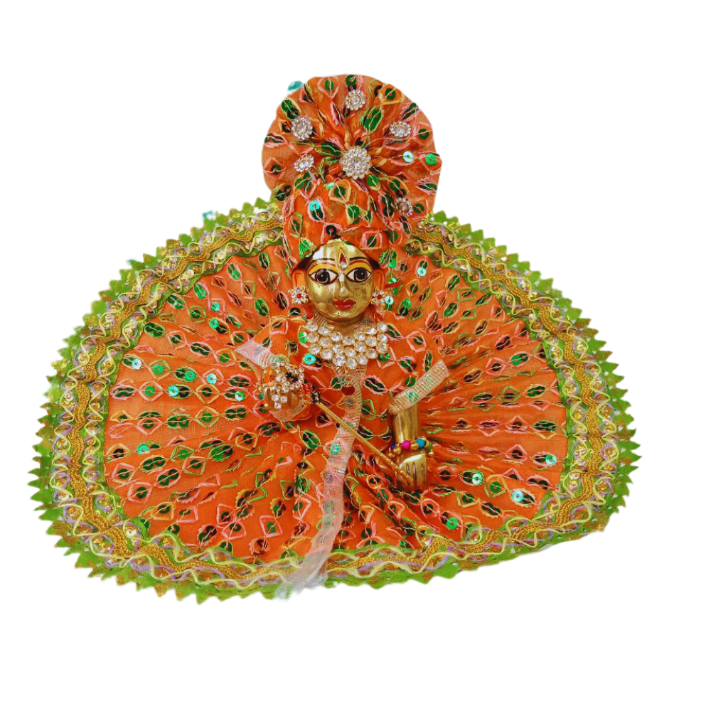 Laddu gopal Orange dress