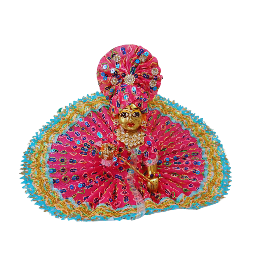 Pink Dress with Mukut