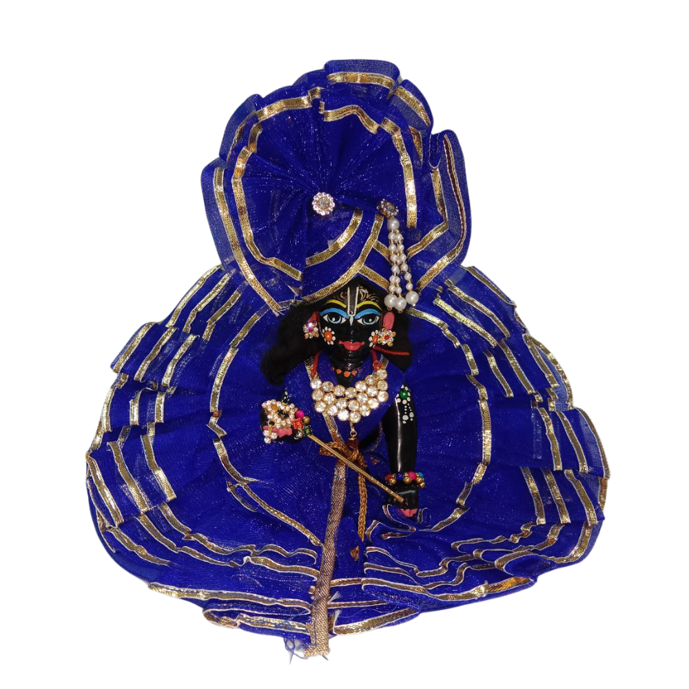 Laddu gopal blue dress