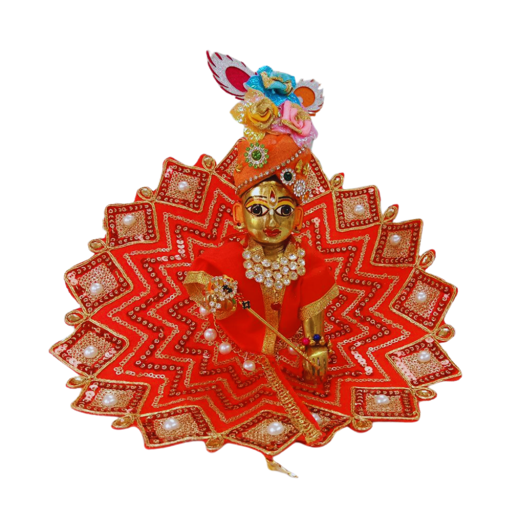 Laddu gopal Red dress