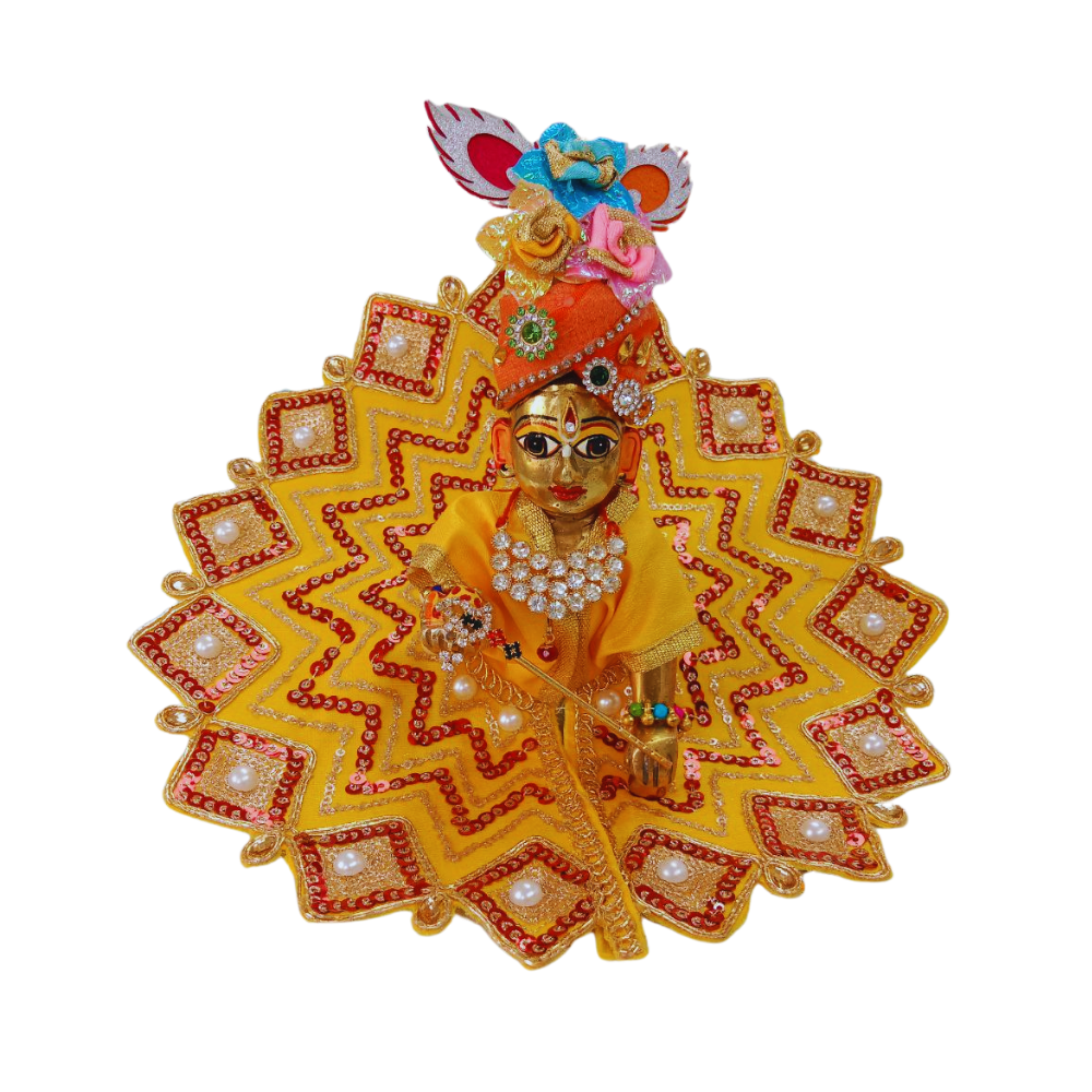 Laddu gopal Yellow dress