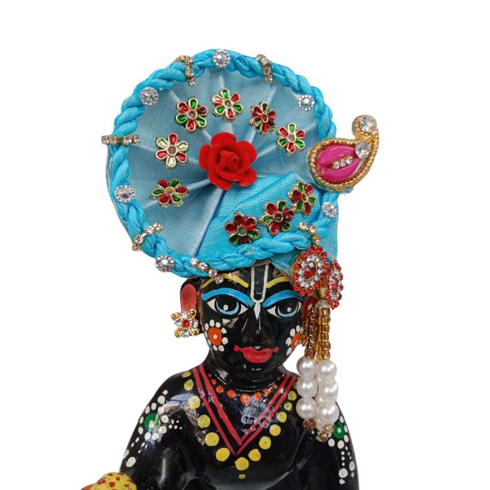 Mahashringar Laddu Gopal Designer Mukut | Blue Color | Size- 1, 2, 5