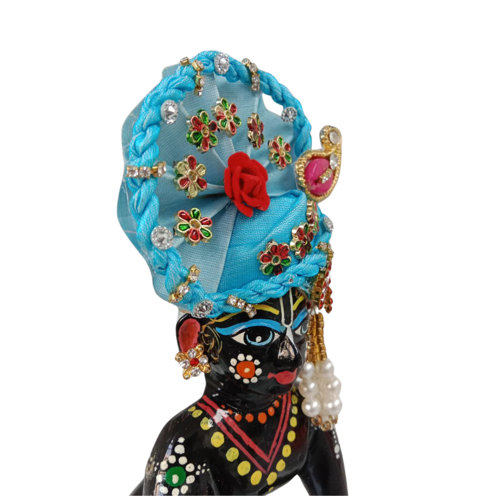 Mahashringar Laddu Gopal Designer Mukut | Blue Color | Size- 1, 2, 5
