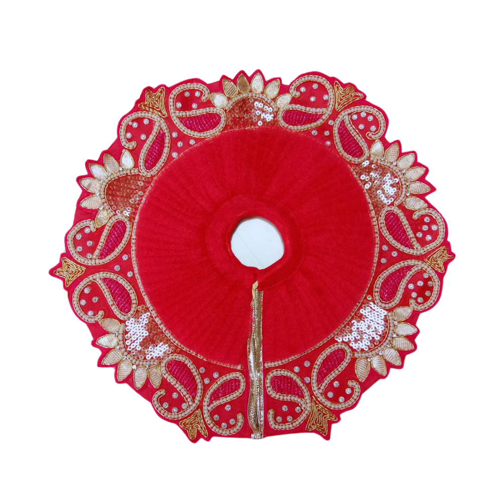 Laddu gopal Pink Dress With Mukut and Patka | Heavy Work Dress | Size- 2, 4, 5