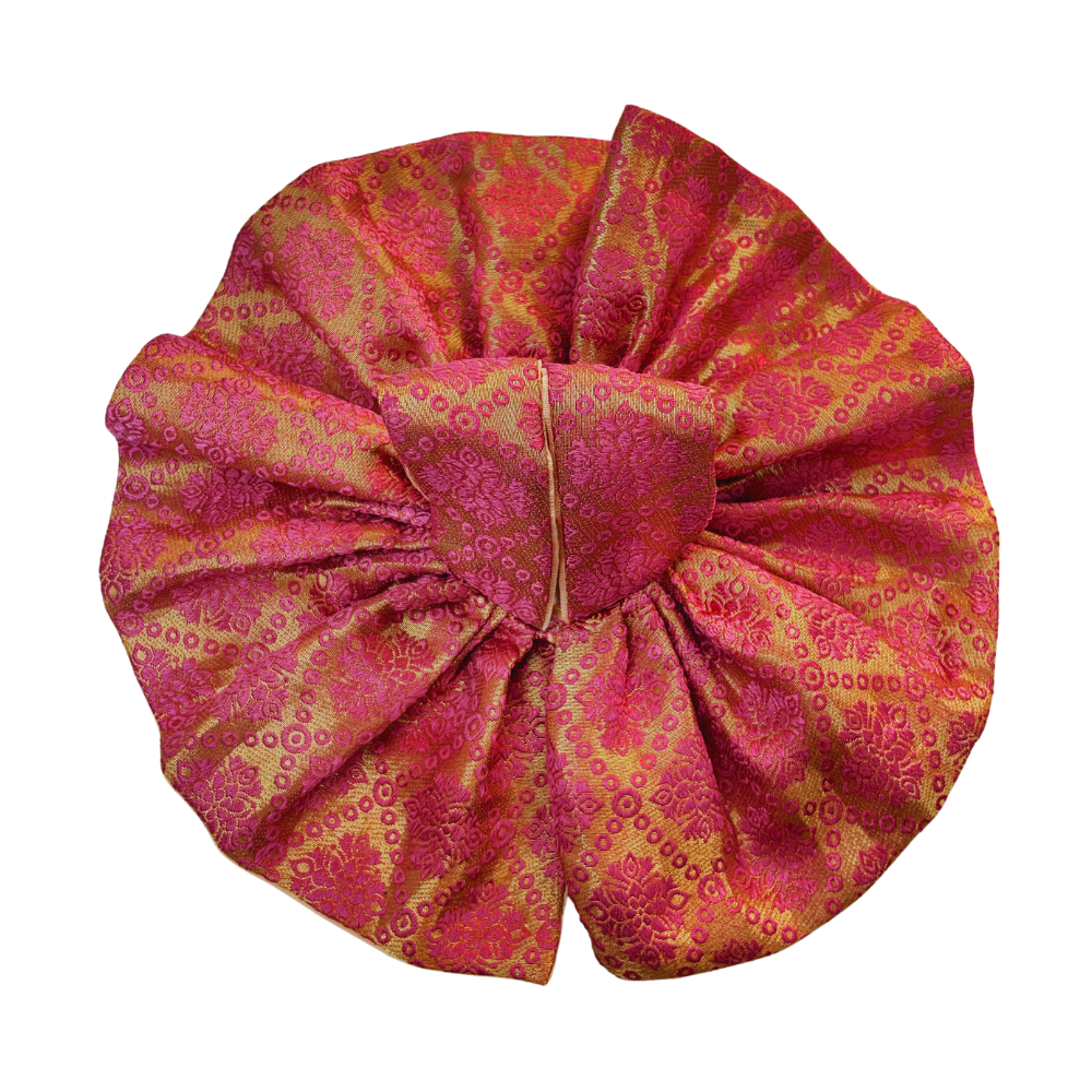 Kanha Ji Pink & Golden Dress (3)