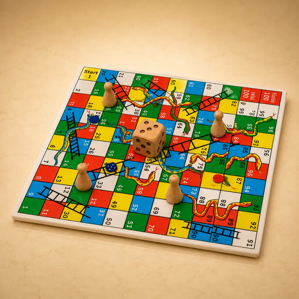 Mini Board Game with Dice for Kanha Ji Shringar