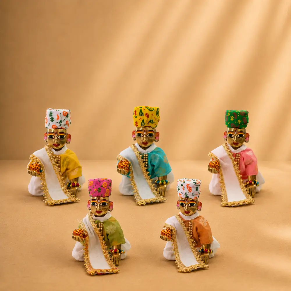 laddu gopal cotton dhoti kurta dress combo set