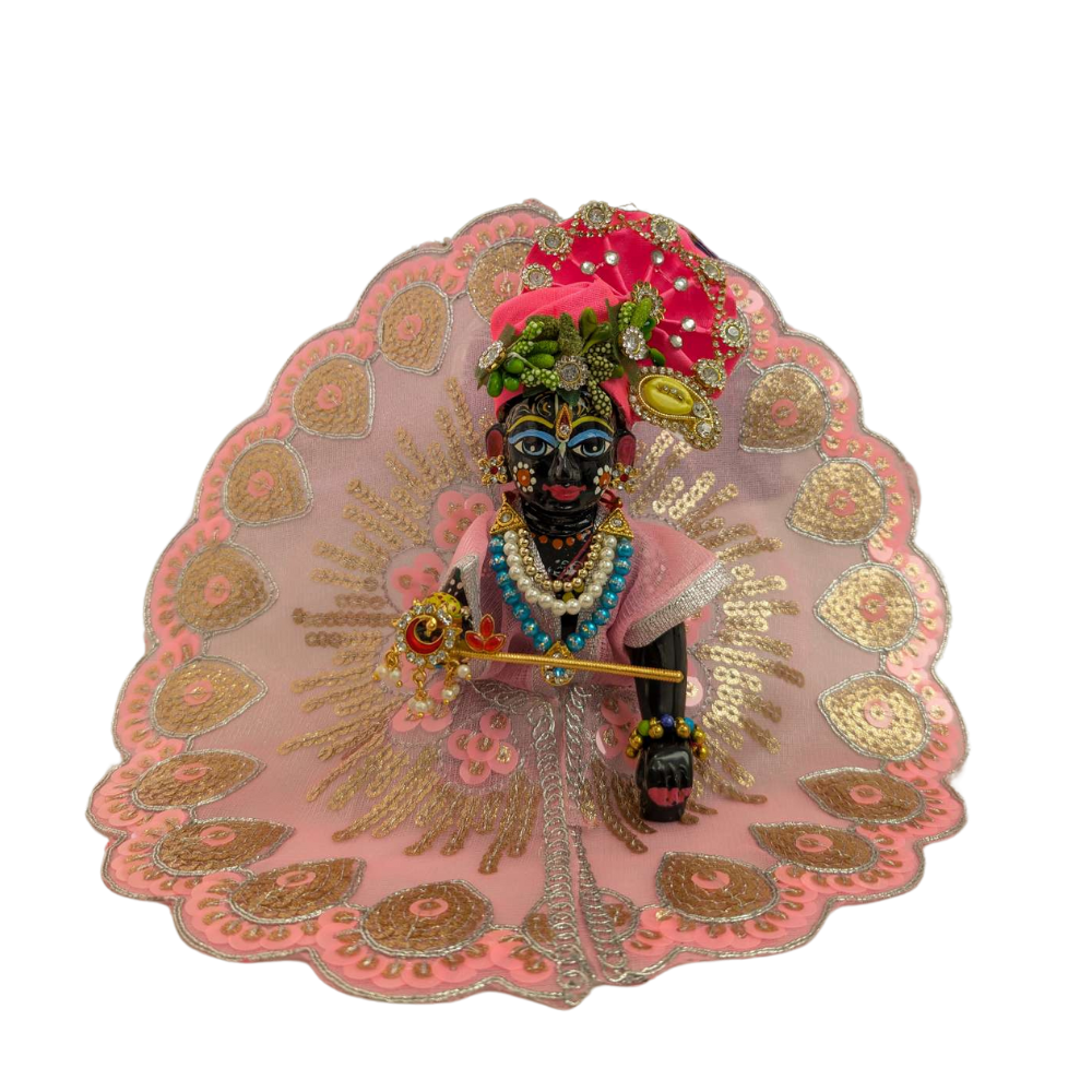 Laddu Gopal Pink Dress