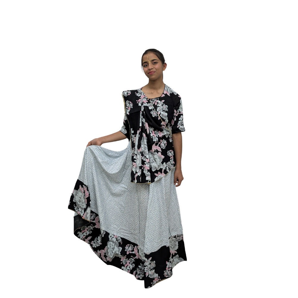 Black Colour Gopi Dress