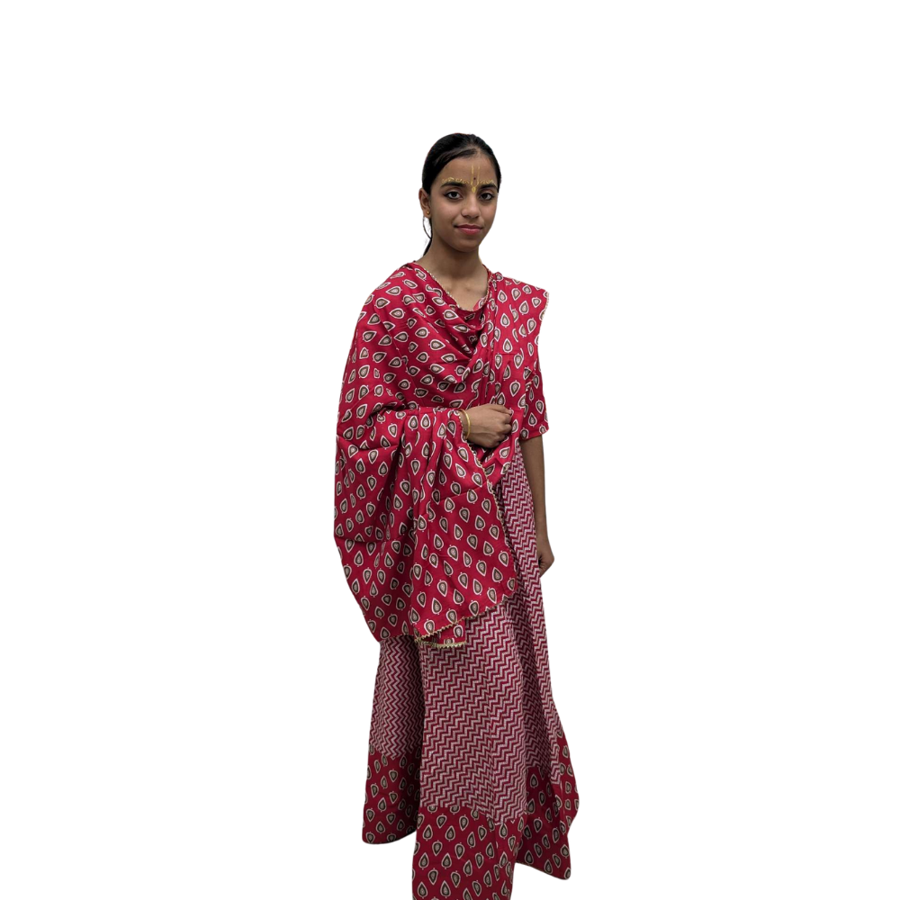 Red Color Gopi Dress
