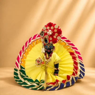 yellow laddu gopal summer dress