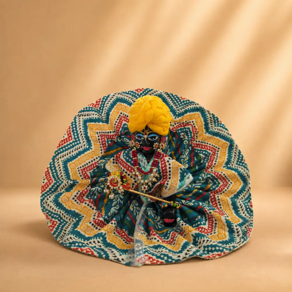 Cotton Printed Laddu Gopal Dress – Traditional Designer Poshak