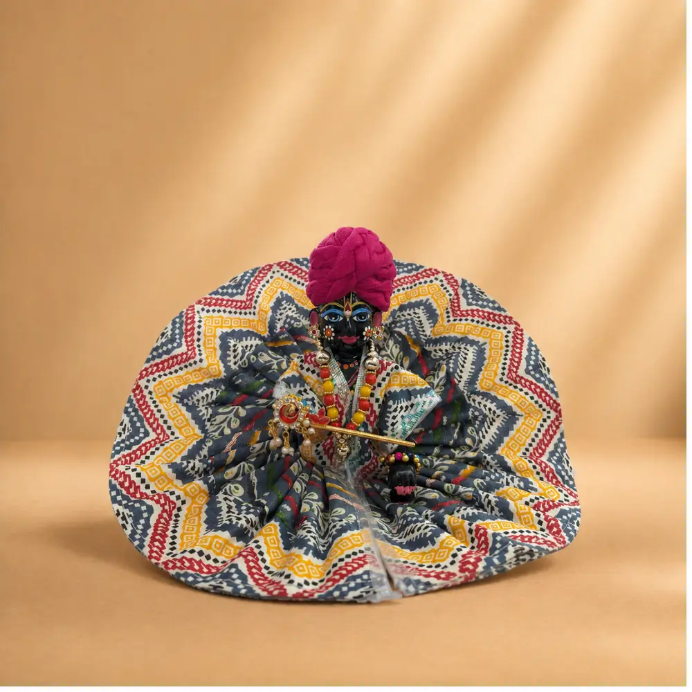 Cotton Printed Laddu Gopal Dress