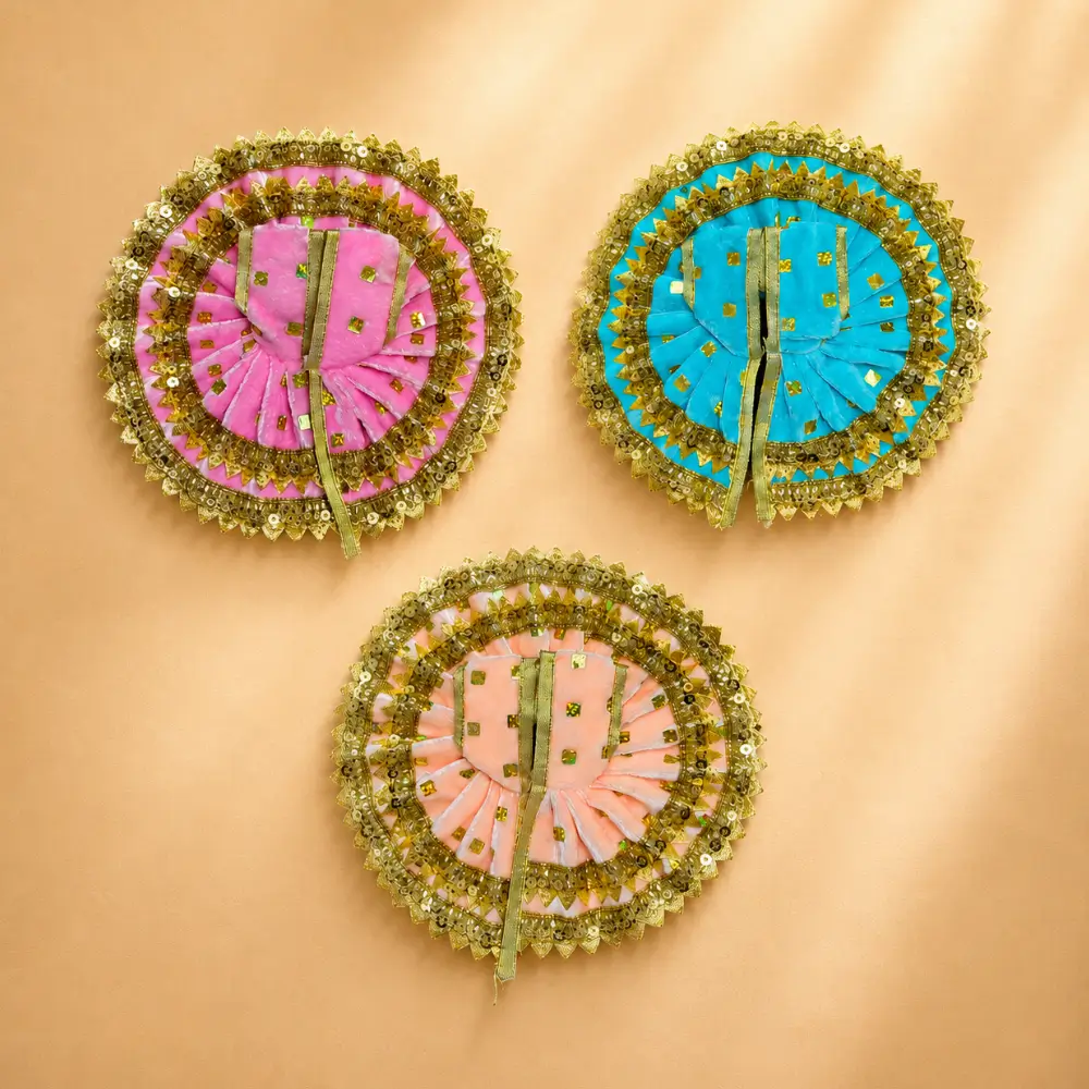 laddu gopal designer multicolor poshak