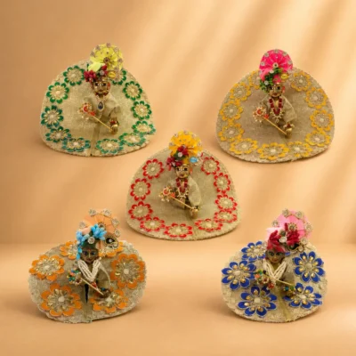 designer multicolor laddu gopal dress