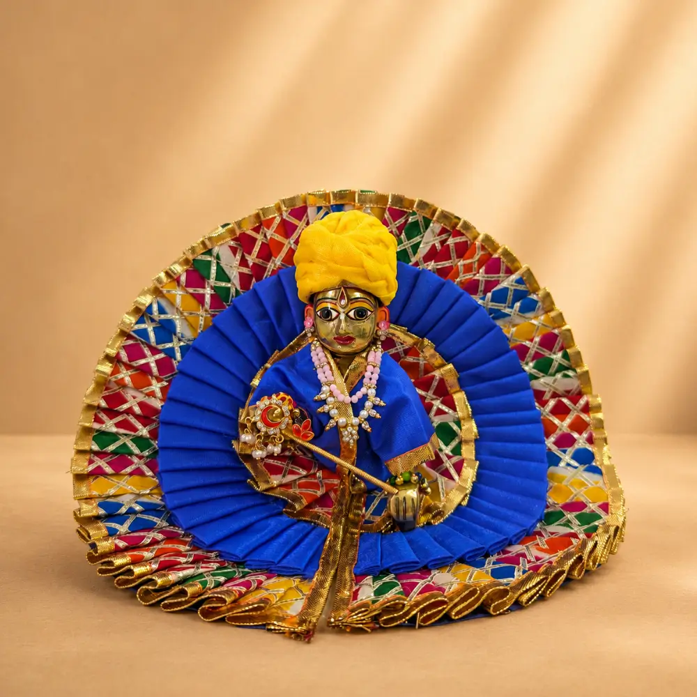 designer royal blue laddu gopal dress