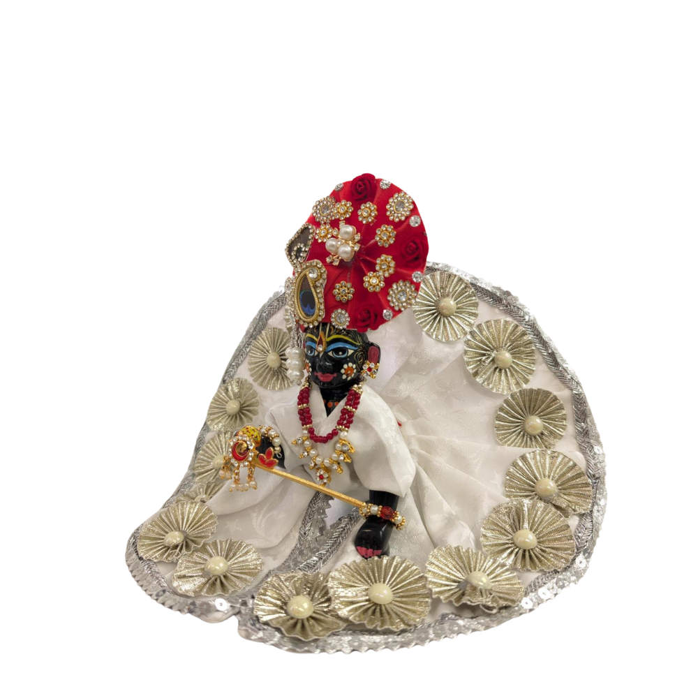 Laddu Gopal White Dress