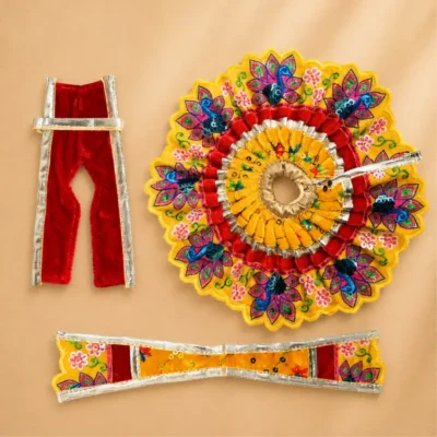 yellow laddu gopal dress full set
