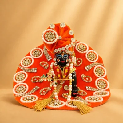 Orange Designer Laddu Gopal Dress