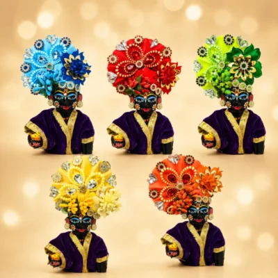 laddu gopal designer mukut color collection