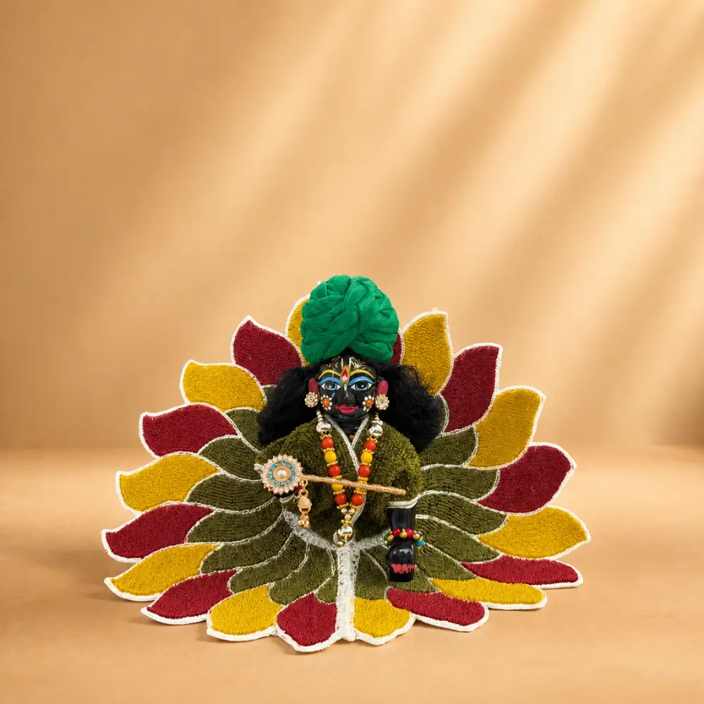 multicolor laddu gopal cotton poshak