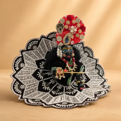 brown designer laddu gopal dress