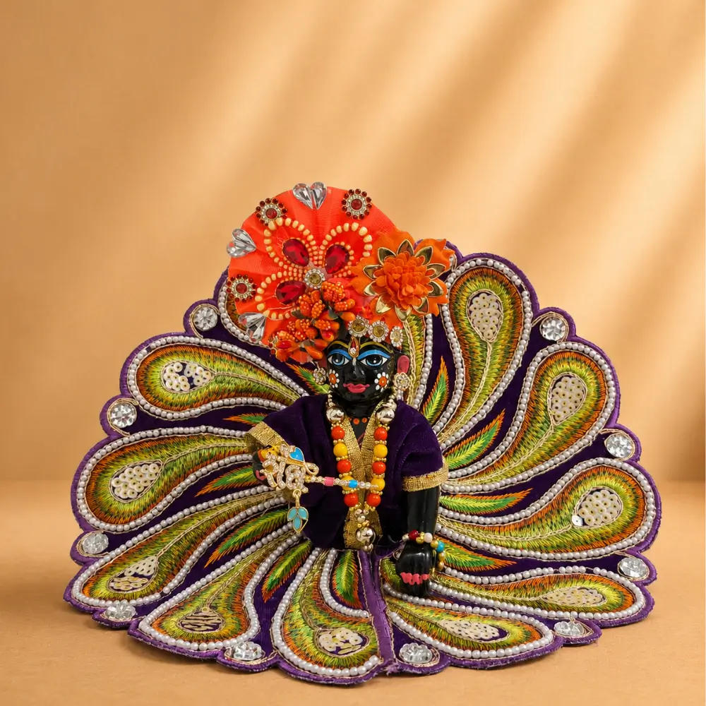 Purple Peacock Embroidery Dress
