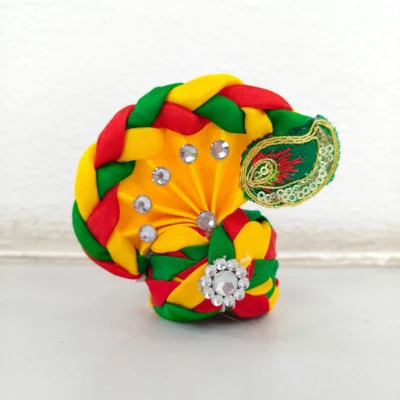 laddu gopal colorful pagdi mukut thakurji janmashtami dress mahashringar.webp