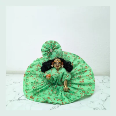 light green floral cotton kanha ji summer poshak all sizes.webp