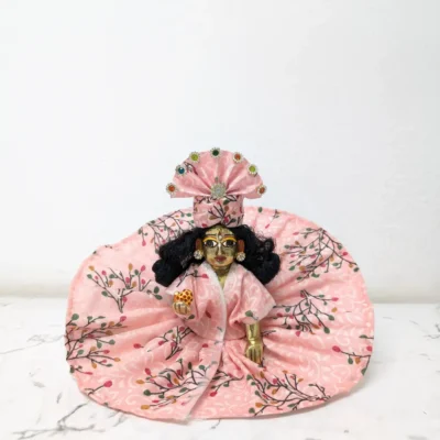 kanha ji size 2 pink cotton floral print summer poshak